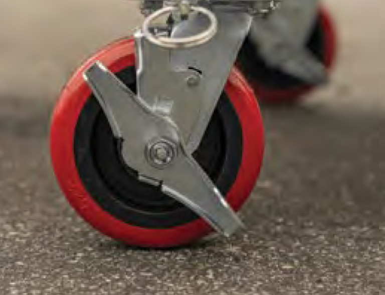 260 mm Solid Rubber Wheels and Wind-Down Jacks for SafeLoader