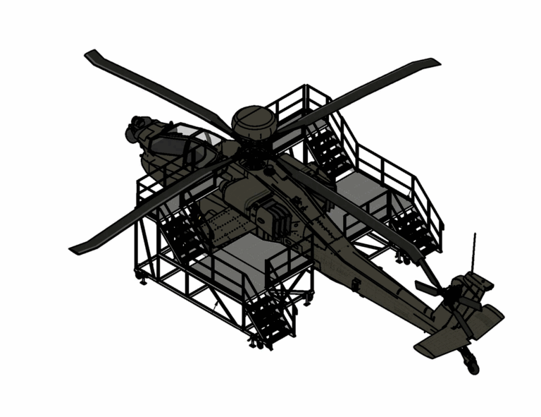 AH-64 Apache Maintenance Side Work Stands