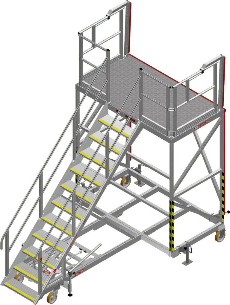 Airbus A330 cargo door access stairs drawing