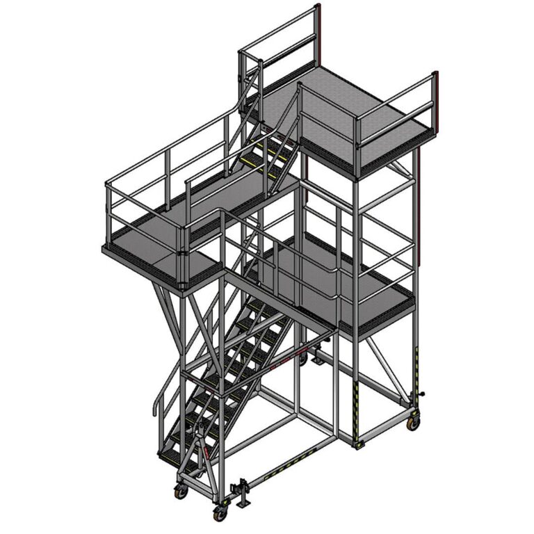 Airbus A330 main entry door access stairs drawing