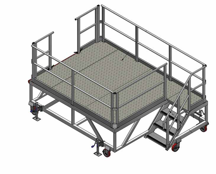 Airbus H160 tail access stand drawing