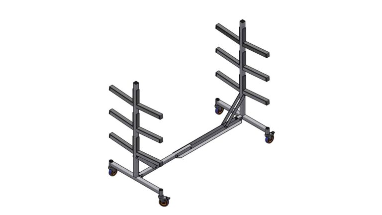 Leonardo AW139 compact rotor blade stand drawing