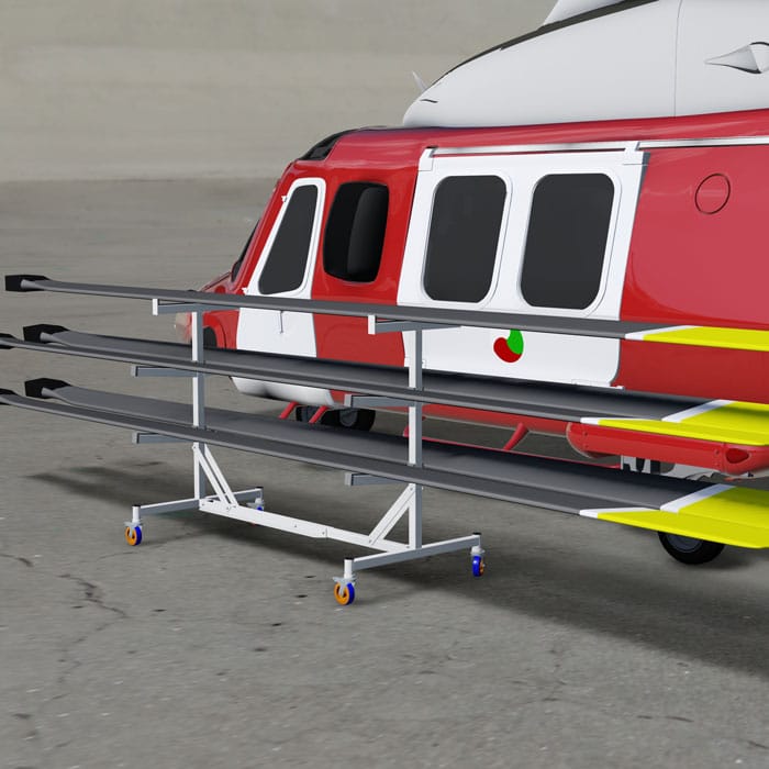 Leonardo AW139 rotor blade stand drawing