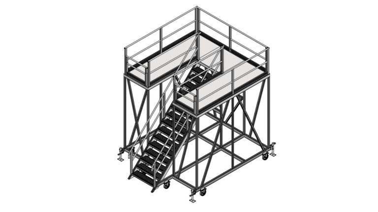 Boeing 737 APU removal stand drawing
