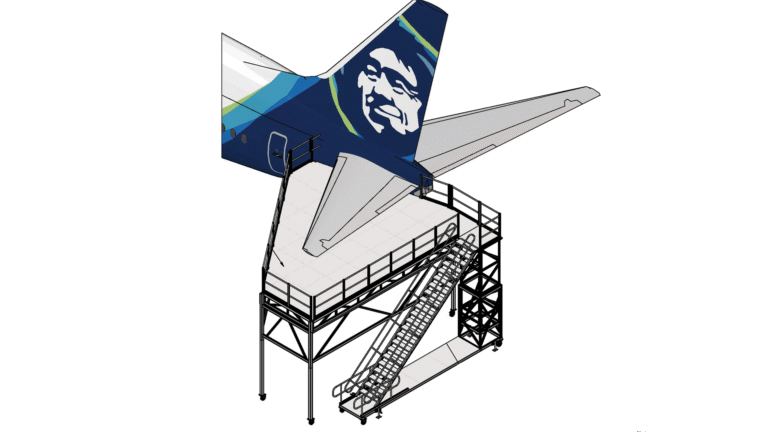 Boeing 737 horizontal stabilizer dock drawing