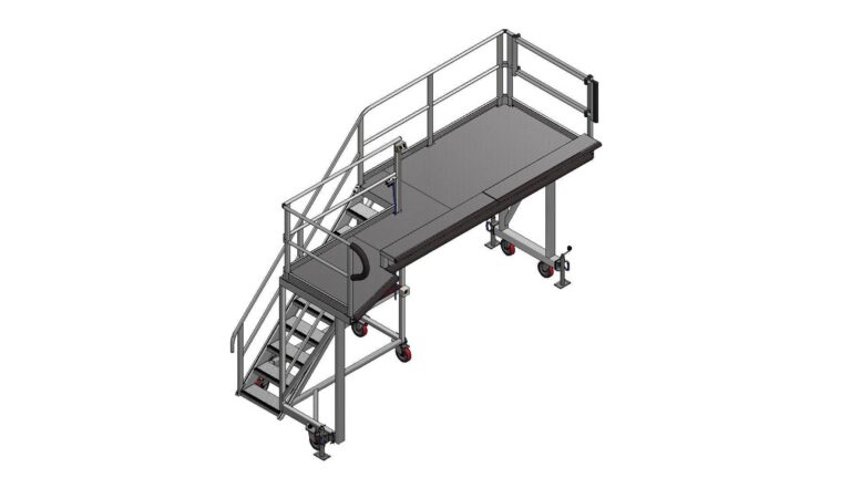 Bell 429 slimline side access platform drawing