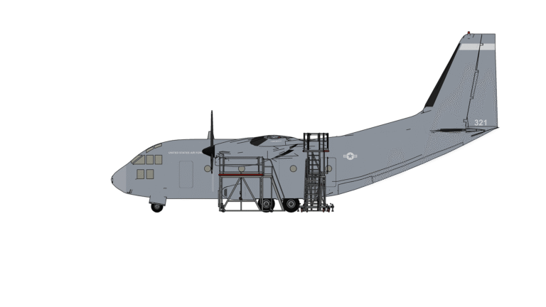 C-27J engine and wing access platform drawing