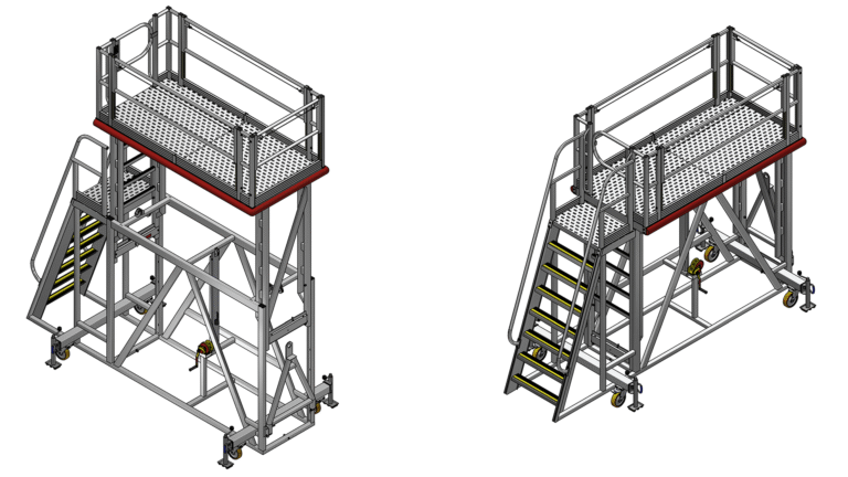 C-27J inboard and outboard rear wing access platforms
